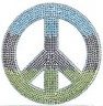 Colored Crystal Peace Sign